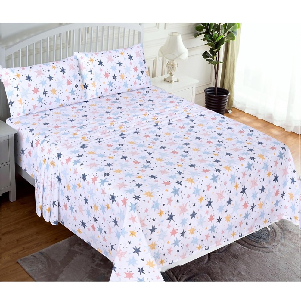 NWT - Ruvanti 100% Cotton Percale Twin Sheets